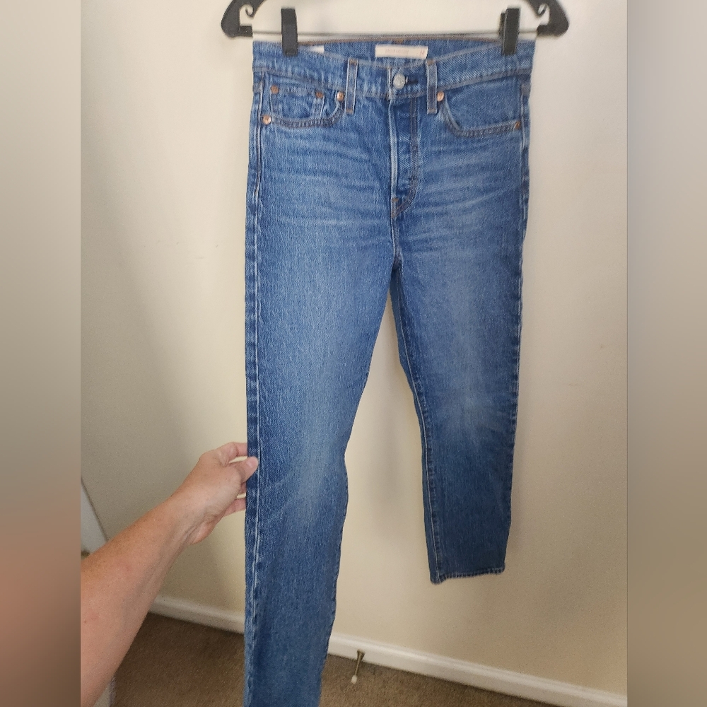 Levi's WEDGIE Women's Straight Leg Jeans - Blue - Picture 13 of 13